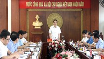 Ông Bùi Minh Châu, Bí thư Tỉnh ủy phát biểu tại buổi khảo sát về tình hình quản lý và sử dụng tài sản công