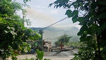 Một góc của mỏ đá Hang Đùng thuộc Công ty CP Khoáng sản Phú Thọ tại khu 1 xã Ngọc lập (Yên Lập, Phú Thọ).