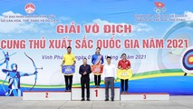 Trao thưởng giải vô địch cung thủ xuất sắc toàn quốc năm 2021