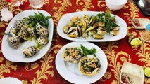 Đĩa ốc hương lớn mà du khách ăn được nhà hàng hải sản ở Nha Trang tính với giá 1,8 triệu đồng/kg.