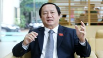 Bộ trưởng Bộ Khoa học và Công nghệ Huỳnh Thành Đạt chia sẻ với báo chí nhân Ngày Khoa học và Công nghệ Việt Nam (18/5).