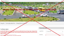 Website giả mạo tracuugplxgov.vn có giao diện, nội dung tương tự với trang thông tin điện tử Giấy phép lái xe do Tổng cục Đường bộ Việt Nam quản lý.