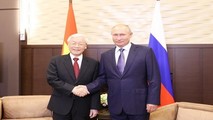 Tổng Bí thư Nguyễn Phú Trọng và Tổng thống Vladimir Putin.