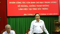 Ông Trần Thanh Mẫn phát biểu tại buổi làm việc.