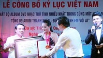 Triệu Trang nhận kỷ lục Guinness cùng lúc nhiều DVD nhất Việt Nam