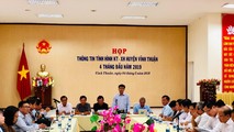 Toàn cảnh buổi họp báo giao ban báo chí định kỳ tỉnh Kiên Giang tháng 5/2019