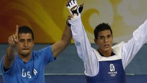 Jean Lopez (trái) và Steven (phải) tại Olympic Bắc Kinh 2008