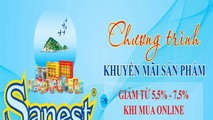 Nước Yến sào Sanest Khánh Hoà khuyến mại lớn