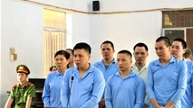 Các bị cáo tại phiên tòa phúc thẩm