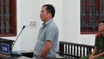Bị cáo Nguyễn Trung Kiên tại tòa.
