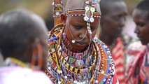 Một cô dâu Maasai trong ngày cưới.