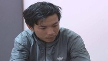 Bị can Nguyễn Quang Hùng tại cơ quan điều tra.