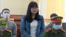 Bị cáo Bùi Thị Anh Thư tại phiên tòa xét xử.