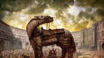 Ngựa gỗ huyền thoại trong trận chiến thành Troy.