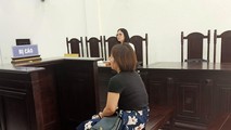 Bị cáo Ánh tại tòa.
