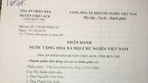 Bản sán sơ thẩm số 150/2019/DS-ST của TAND huyện Chợ Lách (Bến Tre).
