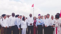 Đoàn lãnh đạo Chính phủ hai nước Việt Nam – Cuba thăm cầu Hiền Lương