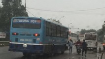 Nhà xe Trường Hợp đón, trả khách không đúng quy định, gây nguy hiểm cho người tham gia giao thông