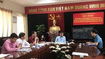 Phóng viên Báo Pháp luật Việt Nam làm việc với lãnh đạo UBND phường Phú La và các đoàn thể