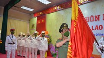 Công an Bắc Giang đón nhận Huân chương lao động hạng Ba vì có thành tích xuất sắc trong công tác phòng, chống dịch bệnh COVID - 19.