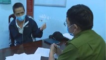 Đối tượng Thủy tại cơ quan công an