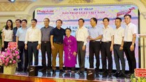 Trang trọng lễ khai trương Văn phòng Báo Pháp luật Việt Nam tại khu vực Nam Định