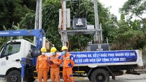Ngành Điện lực Thanh Hóa diễn tập phòng, chống thiên tai và tìm kiếm cứu nạn năm 2021