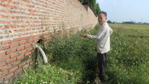 Một lối “xả” từ các nhà máy thuộc CCN Bình Phú A ra kênh mương tưới tiêu, gây ô nhiễm môi trường