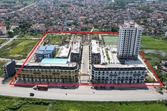 Toàn cảnh dự án Nhà ở xã hội do Công ty Lan Hưng làm chủ đầu tư.