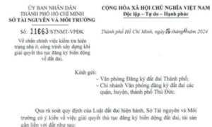 Sở Tài nguyên và Môi trường TP Hồ Chí Minh: Chấn chỉnh hoạt động của một số Chi nhánh VPĐKĐĐ