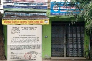 Ngôi nhà số 38 phố Tống Duy Tân, tỉnh Thanh Hóa. (Ảnh: Gia Hải) 