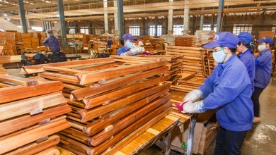 Giá trị kim ngạch xuất ngành gỗ Bình Định tăng 44% so với cùng kỳ năm 2020.