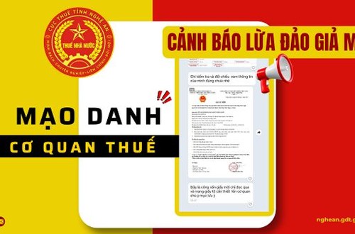 Cảnh báo đối tượng mạo danh cơ quan thuế để lừa đảo