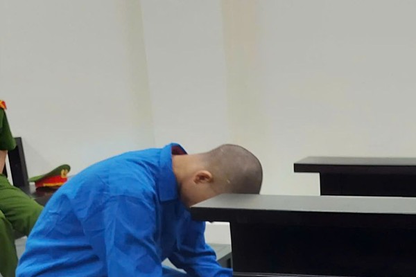 Bị cáo tại tòa.