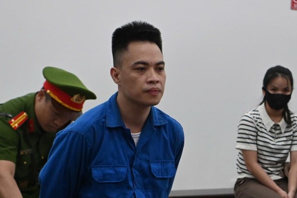 Bị cáo tại tòa.