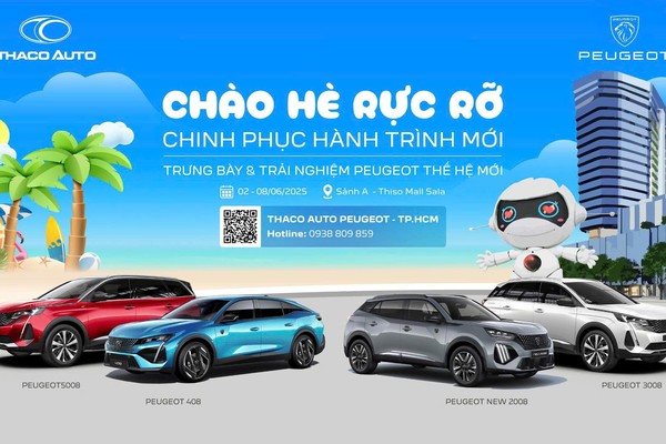 Chào hè rực rỡ với không gian trưng bày Peugeot ấn tượng tại Thiso Mall
