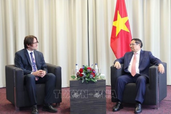 Thủ tướng Phạm Minh Chính làm việc với các doanh nghiệp Estonia, thúc đẩy triển khai các dự án tại Việt Nam