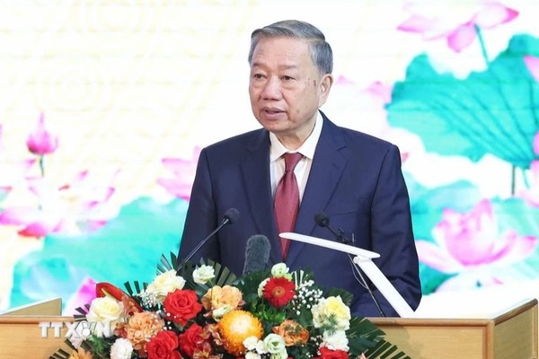 Tổng Bí thư Tô Lâm phát biểu. (Ảnh: Thống Nhất/ TTXVN)