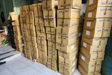Một phần tang vật vụ án.
