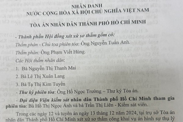 TP Hồ Chí Minh: Tranh luận vụ án cán bộ phường không biết nhà đất trên địa bàn là tài sản công