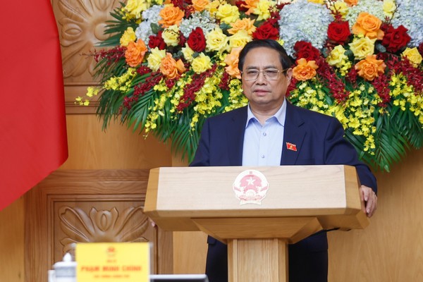 Thủ tướng chủ trì cuộc làm việc với Hội đồng Tư vấn chính sách. (Ảnh: VGP)