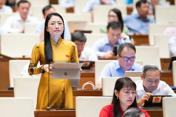 Đại biểu Quốc hội Trần Khánh Thu. (Ảnh: Cổng TTĐTQH)