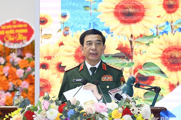 Đại tướng Phan Văn Giang phát biểu chỉ đạo. Nguồn ảnh: Báo Quân đội Nhân dân