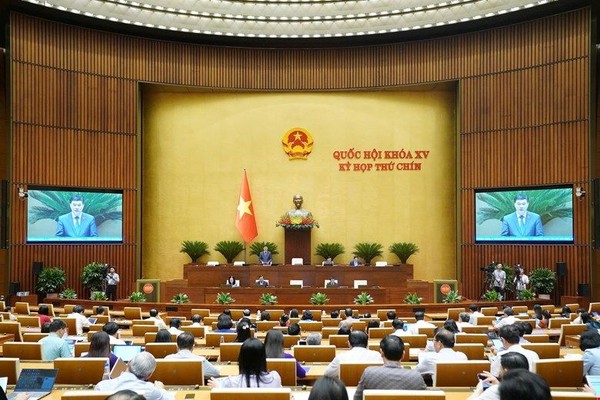 Toàn cảnh phiên họp. (Ảnh: quochoi.vn)