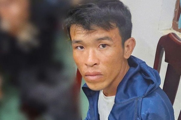 Đối tượng Huỳnh Thanh Phúc tại cơ quan Công an.