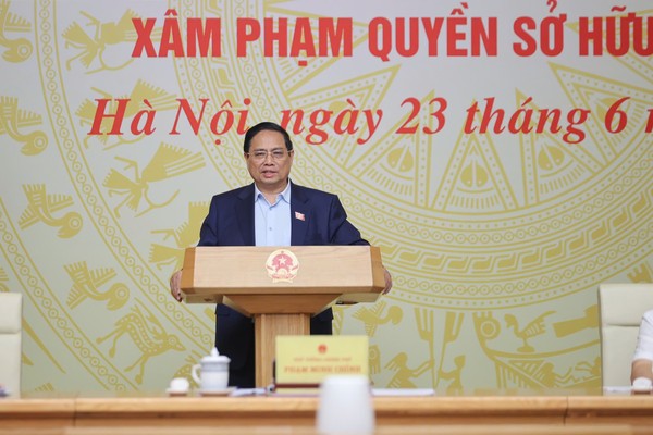 Thủ tướng Phạm Minh Chính phát biểu kết luận Hội nghị. (Ảnh: VGP)