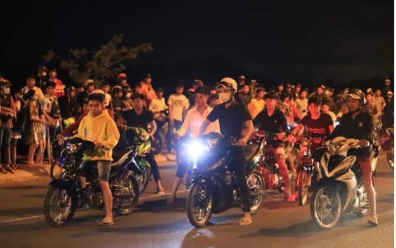 Thái Nguyên: 18 thanh, thiếu niên tụ tập đua xe gây rối trật tự công cộng