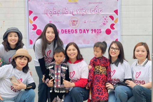 Nhóm từ thiện Hạnh Phúc hưởng ứng Ngày làm việc tốt 2025. (Ảnh: Nhóm từ thiện Hạnh Phúc)