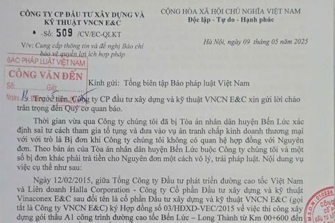 Long An: Vụ kiện nợ tiền cát xây dựng liên quan cao tốc Bến Lức - Long Thành