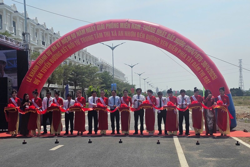 Khánh thành dự án nghìn tỷ kết nối QL1 với đường ven biển phía Tây đầm Thị Nại 